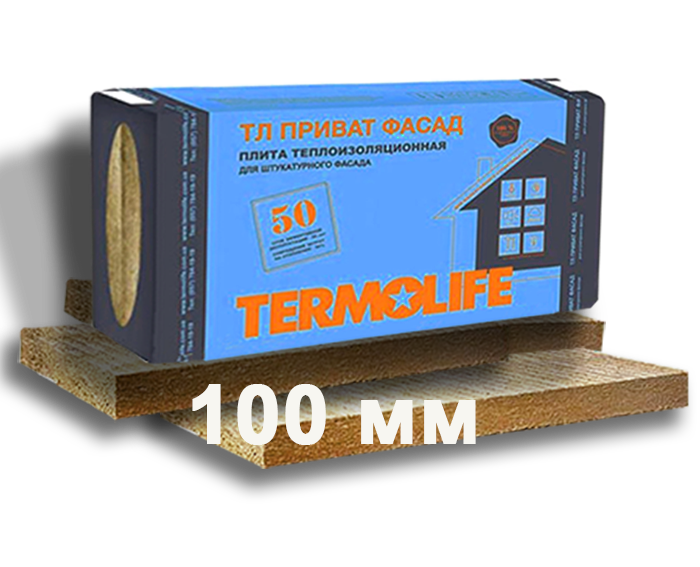 Базальтовый утеплитель Термолайф Приват Фасад  100 мм. (1,2 кв.м)