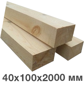 Брус 40Х100Х2000 мм.
