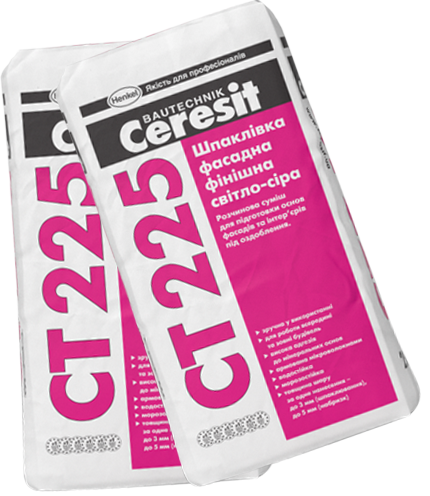 Шпаклевка фасадная финишная Ceresit CT-225 25 кг